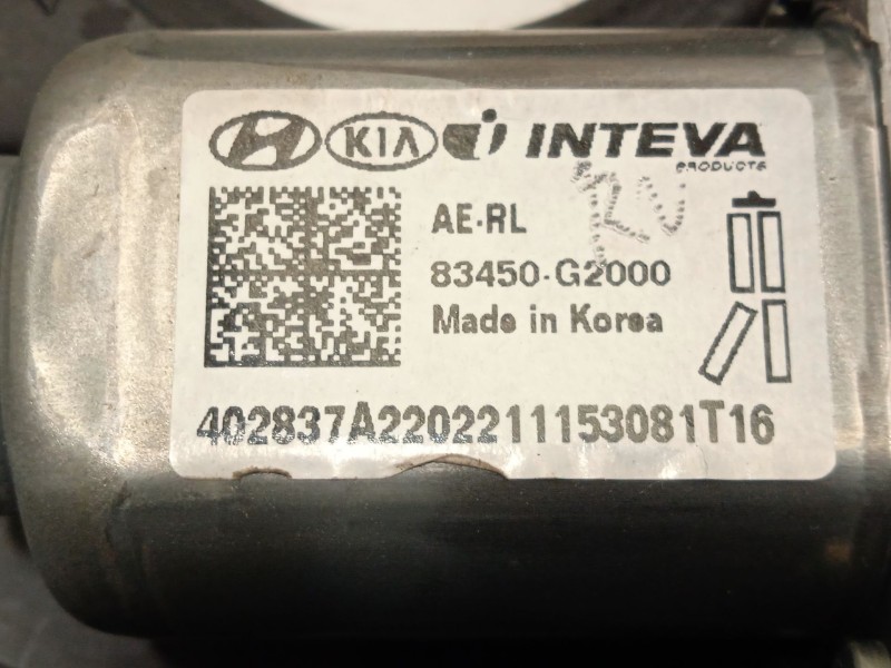 Recambio de elevalunas trasero izquierdo para hyundai ioniq (ae) 1.6 gdi hybrid referencia OEM IAM 83470G2000 83450G2000 