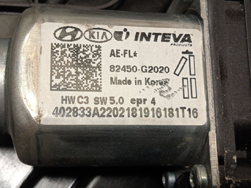 Recambio de elevalunas delantero izquierdo para hyundai ioniq (ae) 1.6 gdi hybrid referencia OEM IAM 82470G2030 82450G2020 