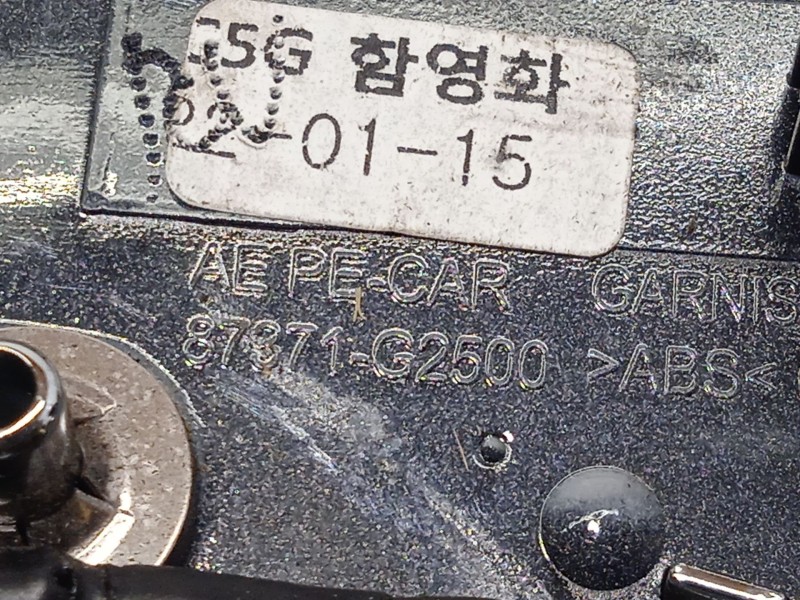 Recambio de maneta exterior porton para hyundai ioniq (ae) 1.6 gdi hybrid referencia OEM IAM 87371G2500  