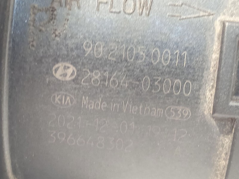 Recambio de caudalimetro para hyundai ioniq (ae) 1.6 gdi hybrid referencia OEM IAM 2816403000  
