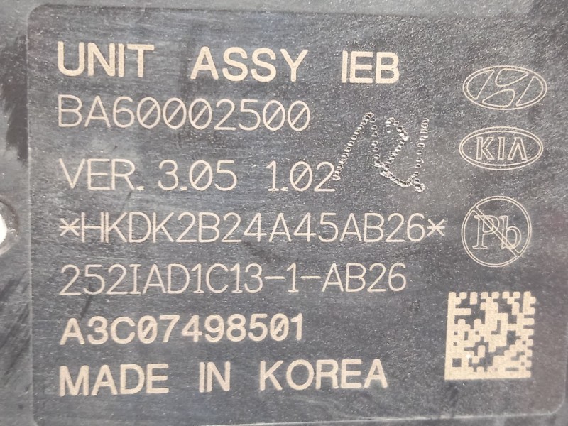 Recambio de abs para hyundai ioniq (ae) 1.6 gdi hybrid referencia OEM IAM 58500G2750 BA60002500 BA10002500