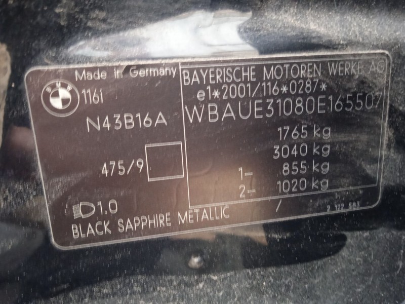 bmw 1 (e87) del año 2008