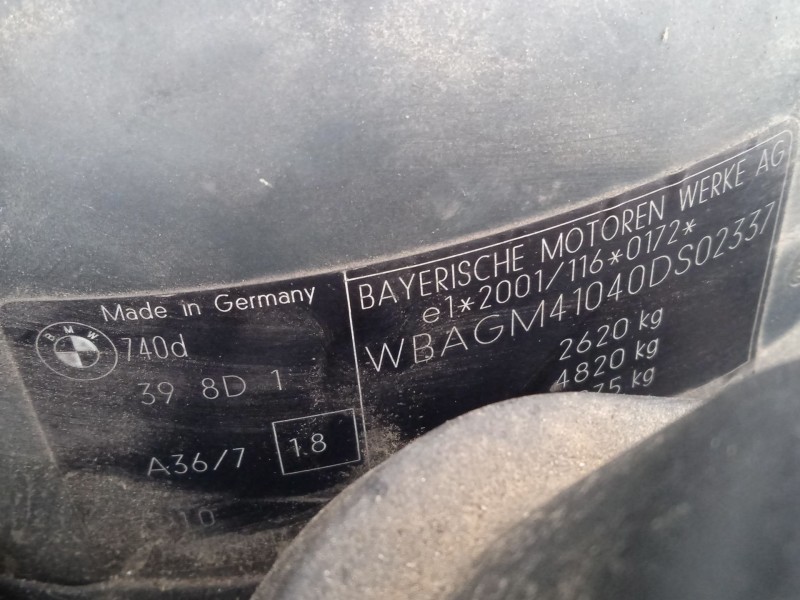 bmw 7 (e65, e66, e67) del año 2004