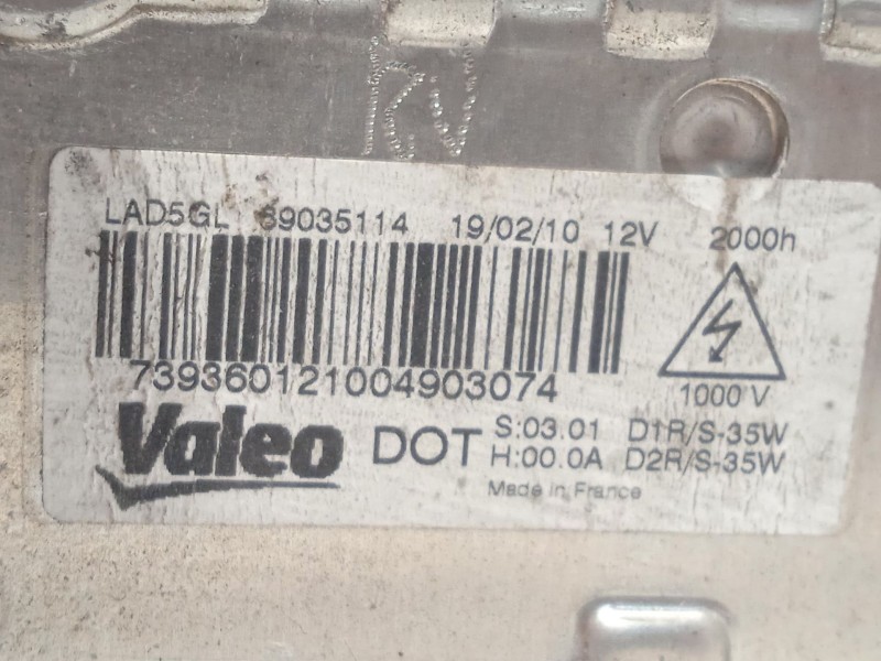 Recambio de centralita faros xenon para peugeot 607 (9d, 9u) 2.0 hdi referencia OEM IAM 89035114  LAD5GL