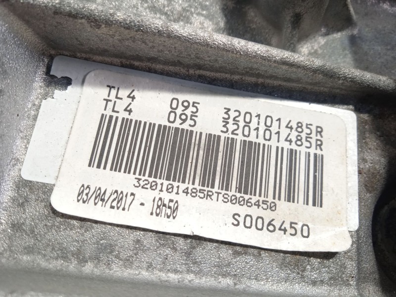 Recambio de caja cambios para renault clio iv (bh_) 1.5 dci 110 referencia OEM IAM TL4095 320101485R 