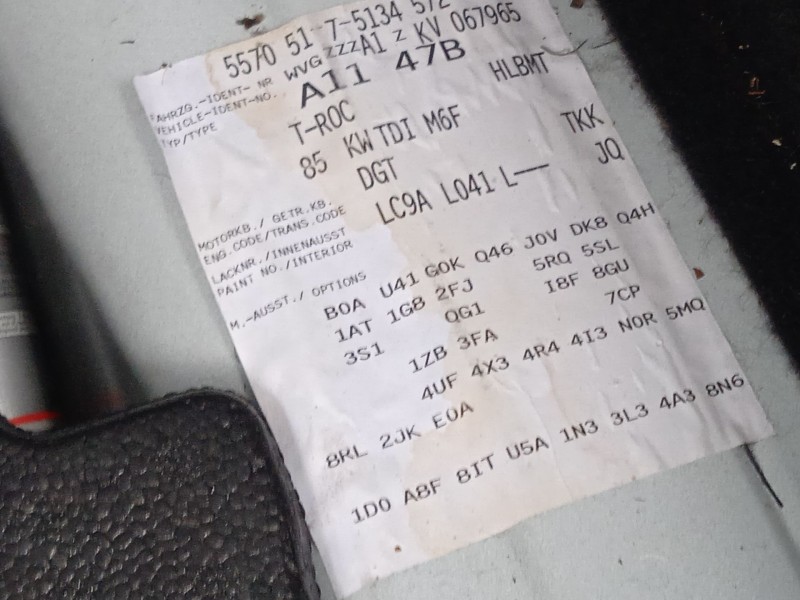 volkswagen t-roc (a11, d11) del año 2019