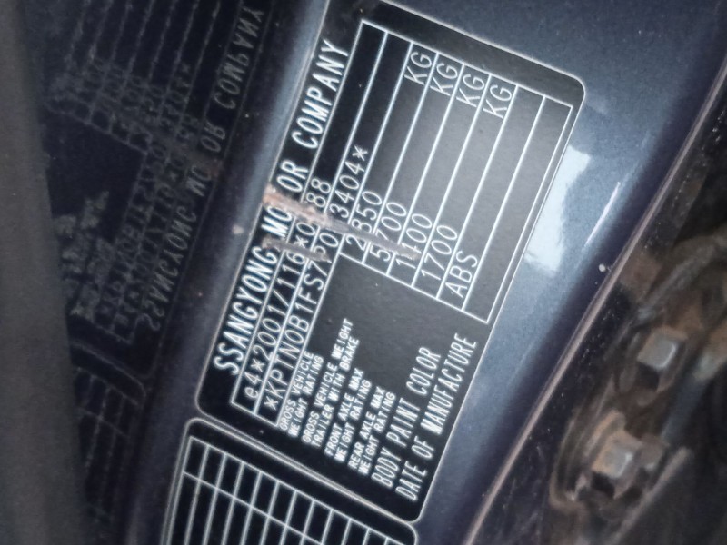 ssangyong rodius i del año 2007