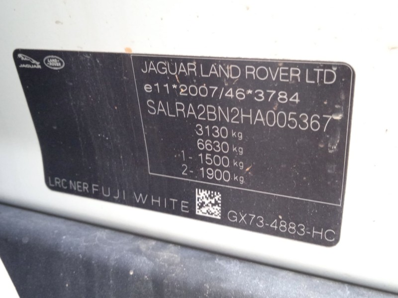 land rover discovery v (l462) del año 2017