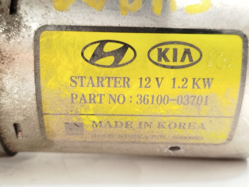 Recambio de motor arranque para hyundai i30 (gd) 1.4 referencia OEM IAM 3610003701  