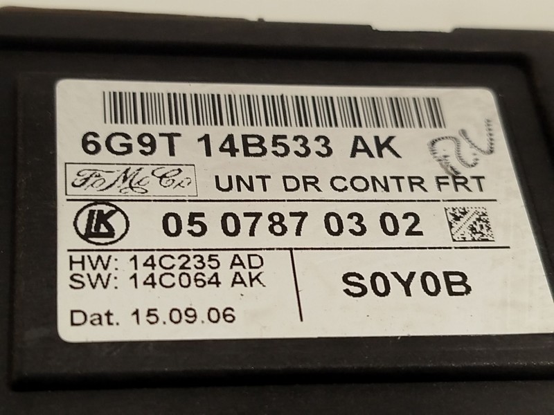 Recambio de centralita confort para ford s-max (wa6) 2.0 tdci referencia OEM IAM 6G9T14B533AK  