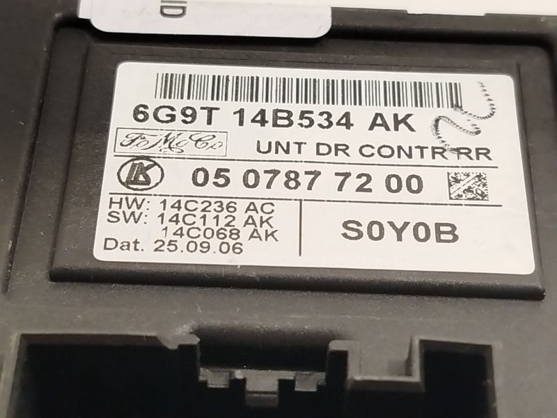 Recambio de centralita confort para ford s-max (wa6) 2.0 tdci referencia OEM IAM 6G9T14B534AK  