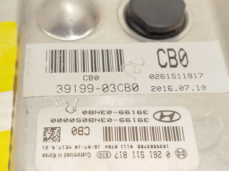 Recambio de centralita motor uce para hyundai i30 (gd) 1.4 referencia OEM IAM 3919903NB0 3919903CB0 0261S11817