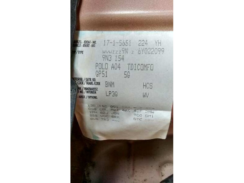 volkswagen polo (9n3) del año 2005