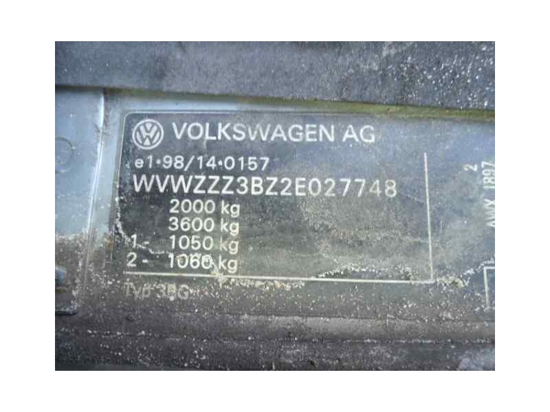 volkswagen passat variant (3b6) del año 2002