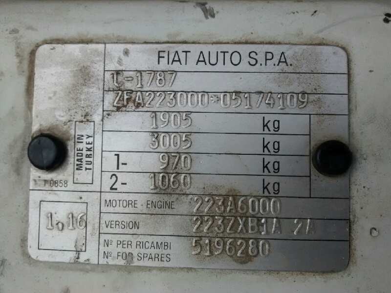 fiat doblo cargo (223) del año 2003