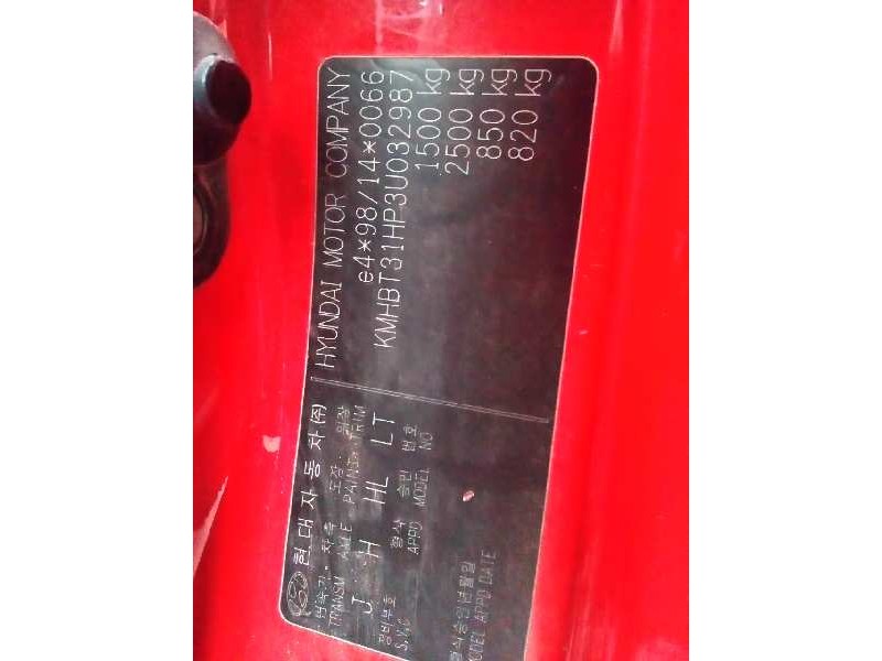 hyundai getz (tb) del año 2003