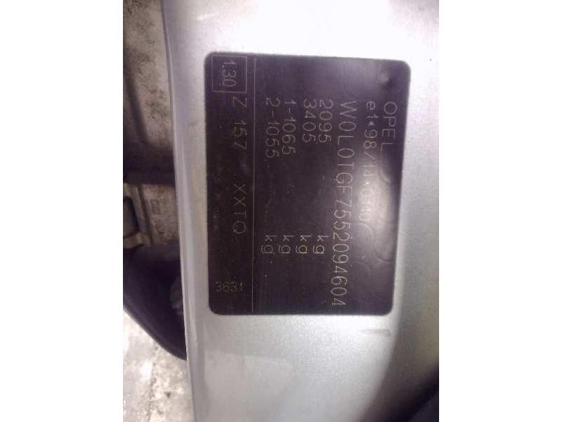 opel zafira a del año 2005