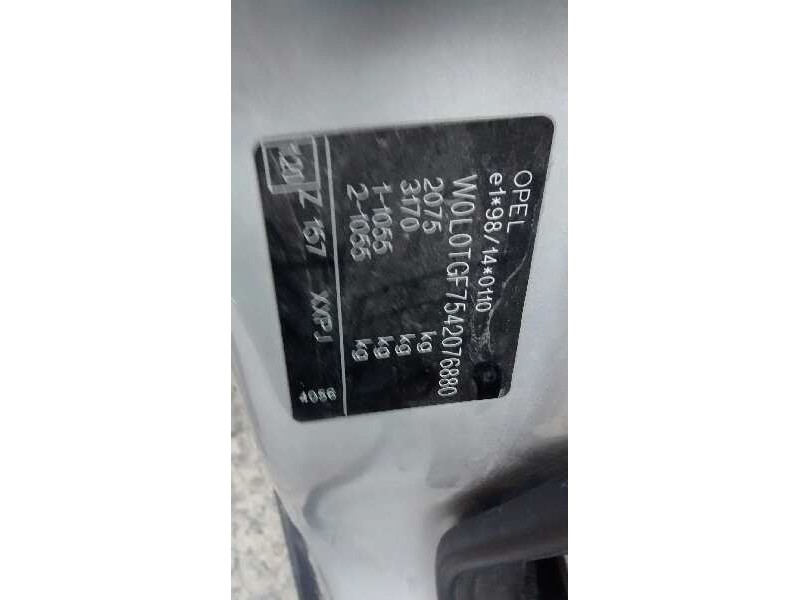 opel zafira a del año 2004