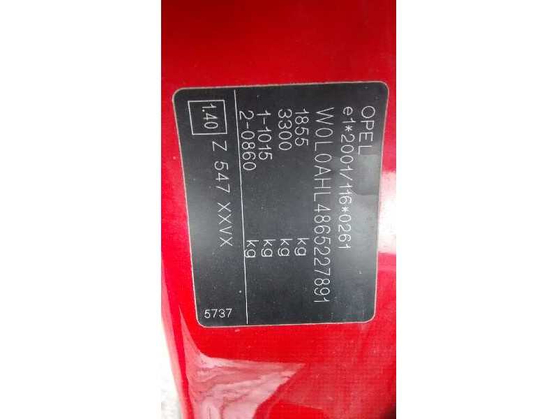 opel astra h berlina del año 2006