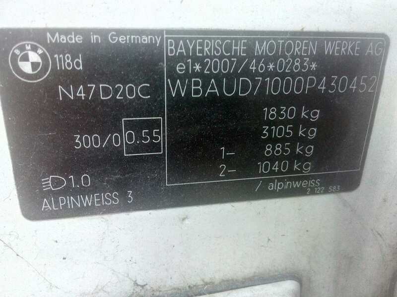 bmw serie 1 berlina (e81/e87) del año 2010