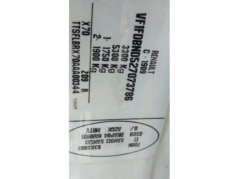 nissan interstar mod. 04 (x70) del año 2005