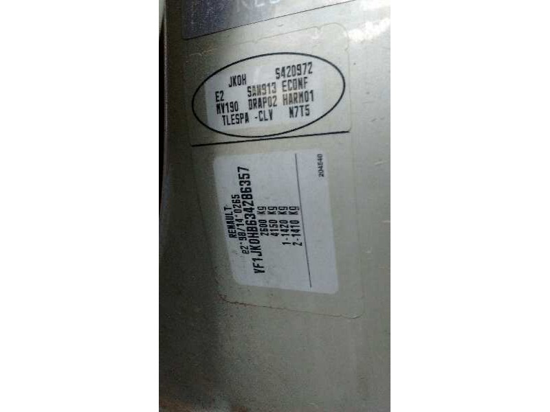 renault espace iv (jk0) del año 2005