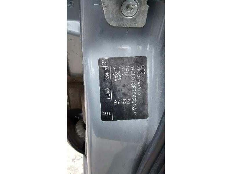 opel zafira a del año 2003