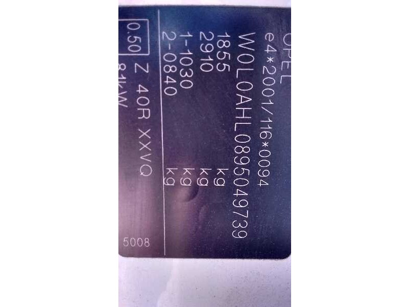 opel astra gtc del año 2009