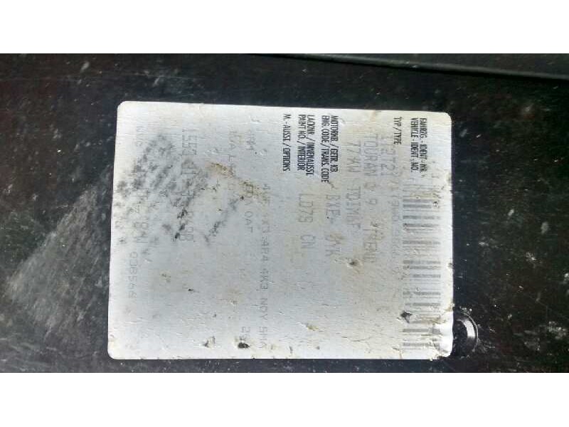 volkswagen touran (1t2) del año 2007