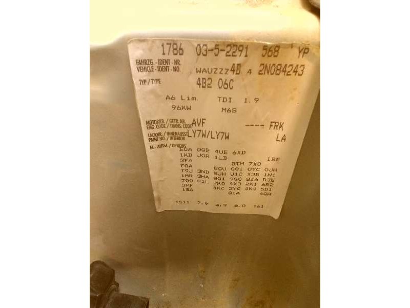 audi a6 berlina (4b2) del año 2002