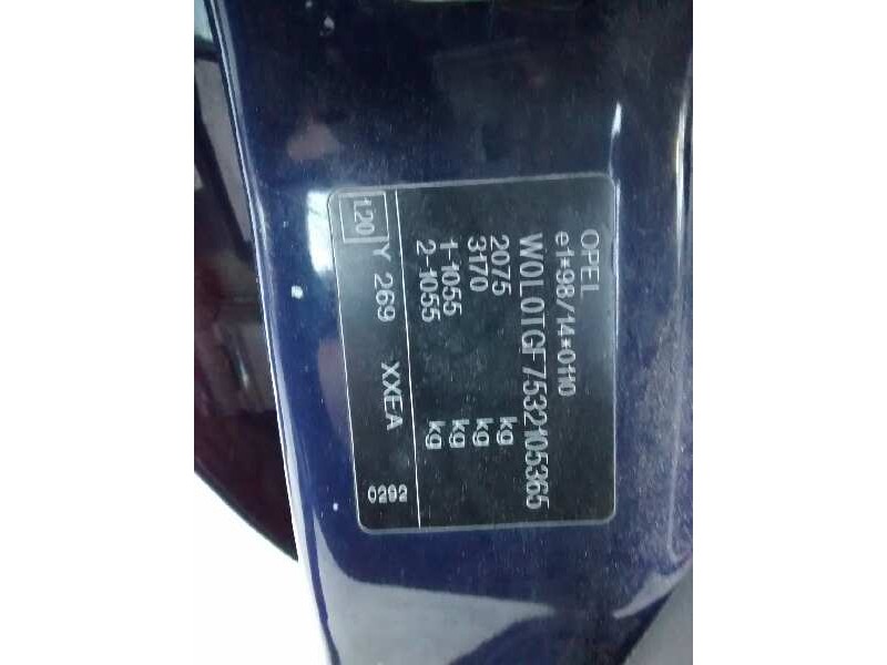 opel zafira a del año 2003