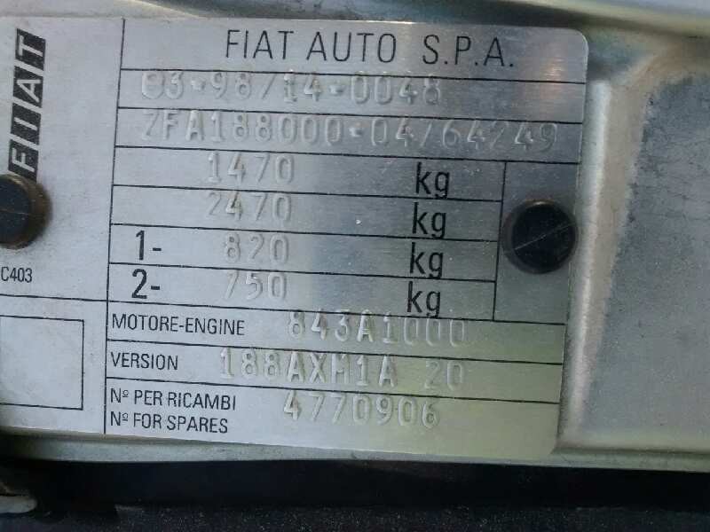 fiat punto berlina (188) del año 2004