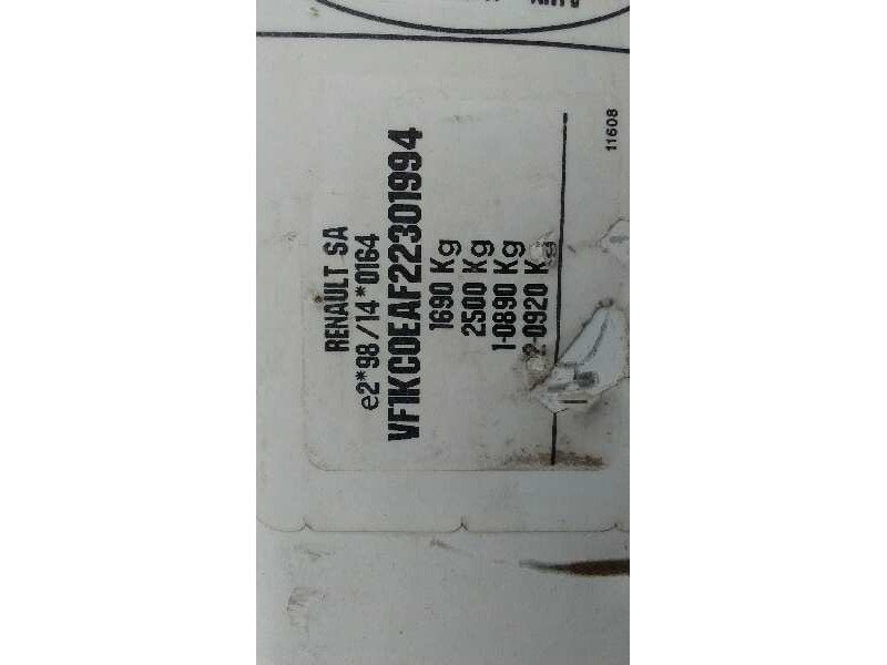 renault kangoo (f/kc0) del año 2000