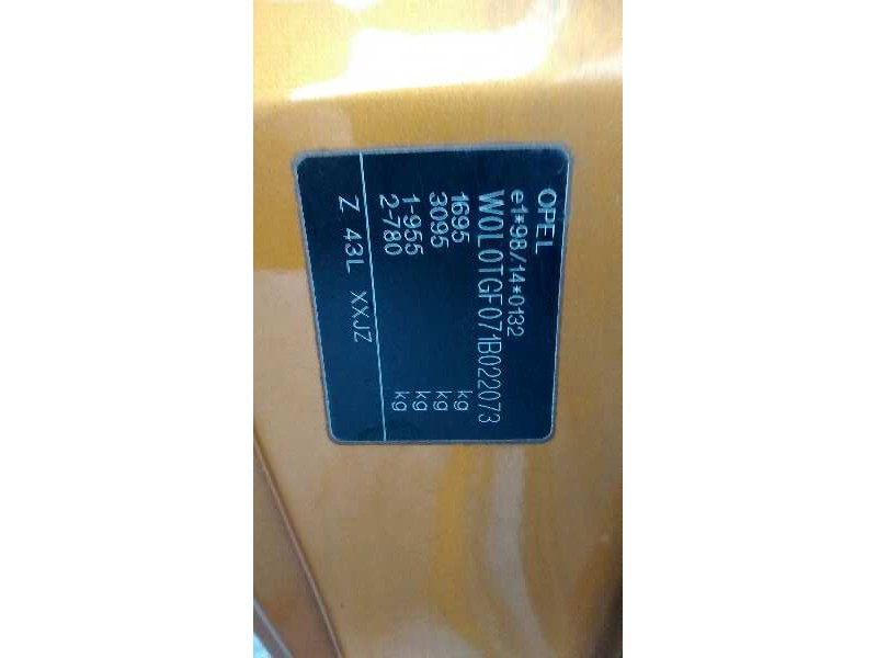 opel astra g coupé del año 2001