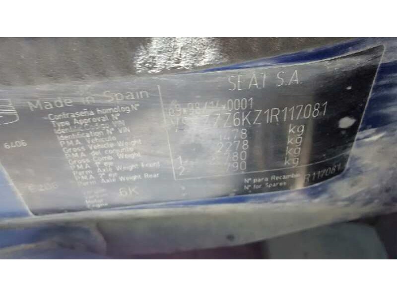 seat cordoba berlina (6k2) del año 2000