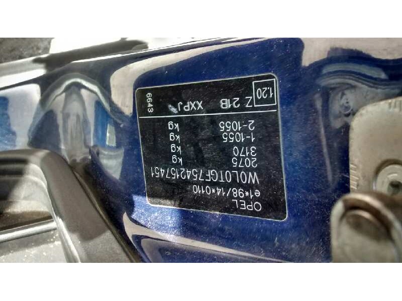 opel zafira a del año 2004