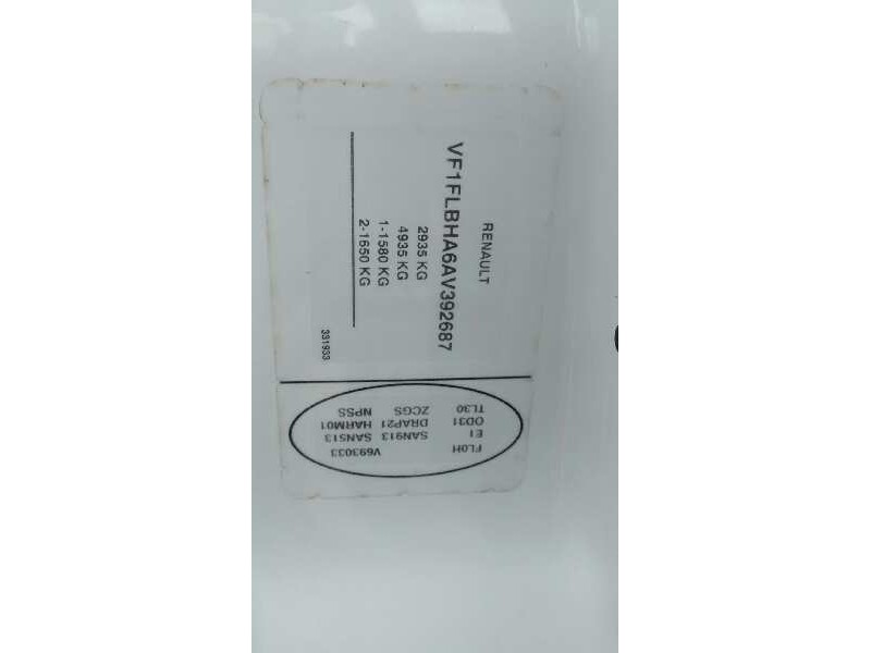 renault trafic caja cerrada (ab 4.01) del año 2010