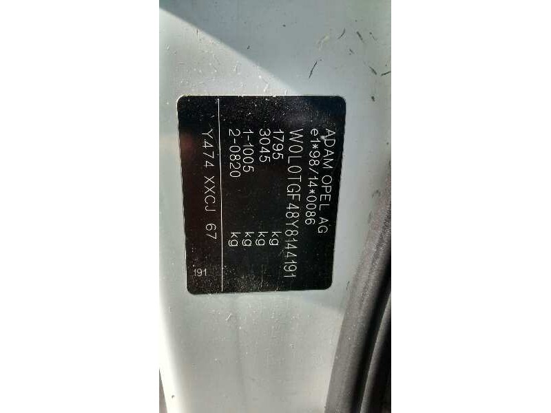 opel astra g berlina del año 2000