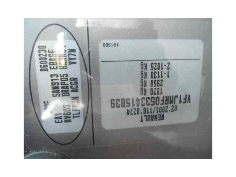 renault scenic ii del año 2005