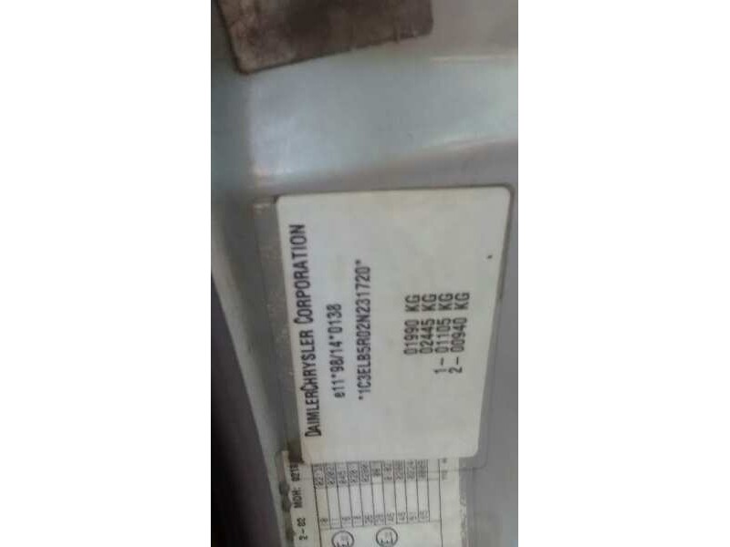 chrysler sebring cabrio (jr27) del año 2003