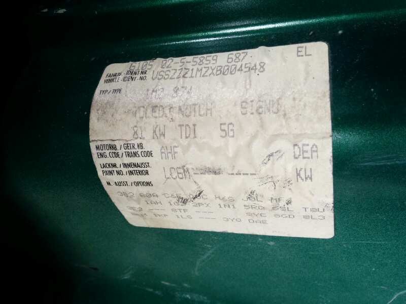 seat toledo (1m2) del año 1999