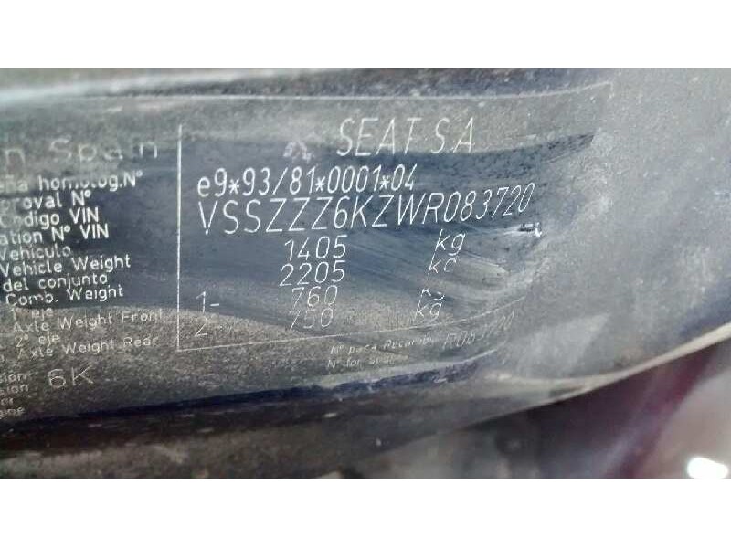 seat ibiza (6k) del año 1998