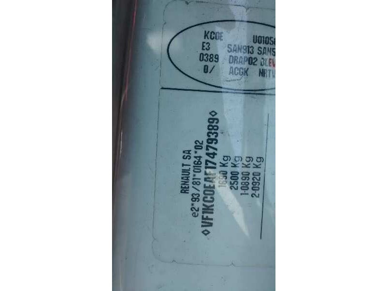 renault kangoo (f/kc0) del año 1998