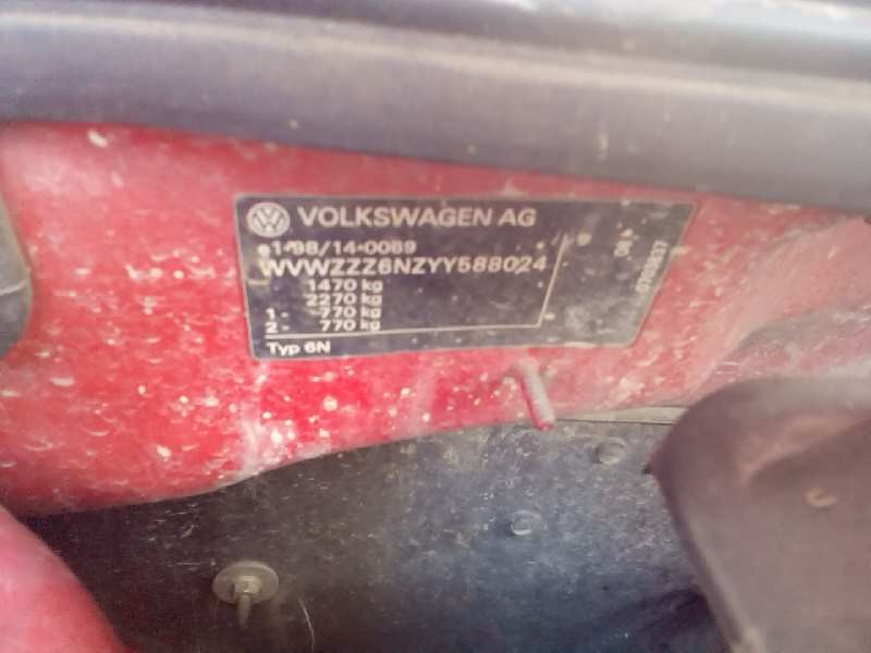 volkswagen polo berlina (6n2) del año 2000