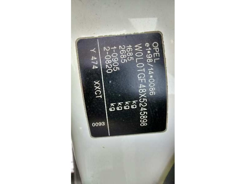 opel astra g berlina del año 1999