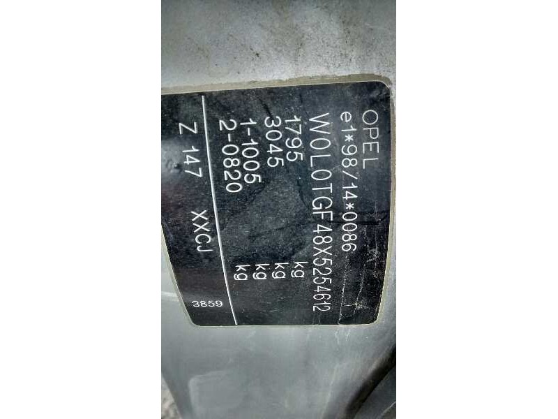 opel astra g berlina del año 1999