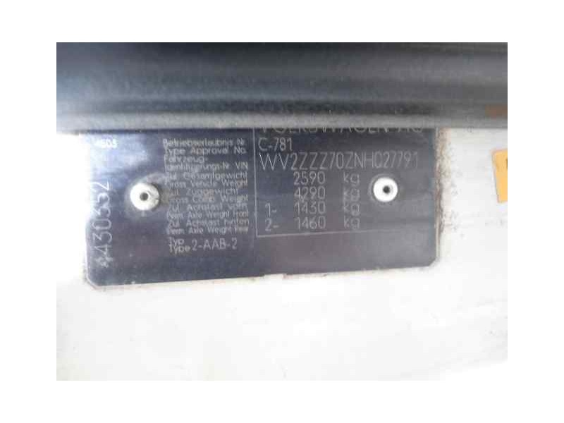 volkswagen t4 transporter/furgoneta (mod. 1991) del año 1992