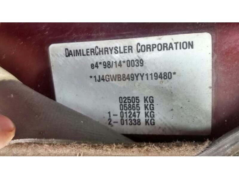 jeep gr.cherokee (wj/wg) del año 2000