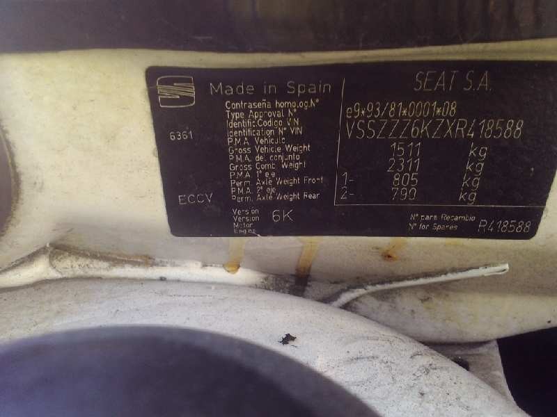 seat cordoba berlina (6k2) del año 1999