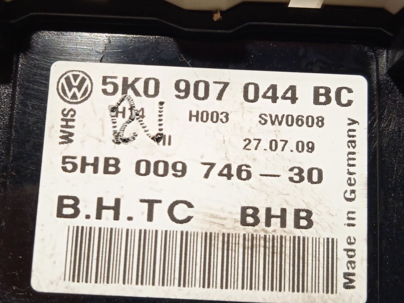 Recambio de mando climatizador para volkswagen golf vi (5k1) 2.0 tdi referencia OEM IAM 5K0907044BC 5K0907044BCZJU 5HB00974630